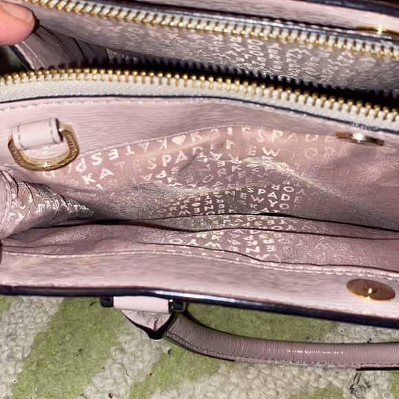 SALE! Kate Spade Lise Bixby Place Patent Beige Top Handle Bag - Picture 13 of 16